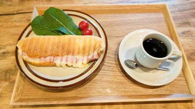 【朝食付きプラン】併設ｃａｆｅでゆったりモーニング♪朝食時間は5:30〜早朝出発でも安心◎